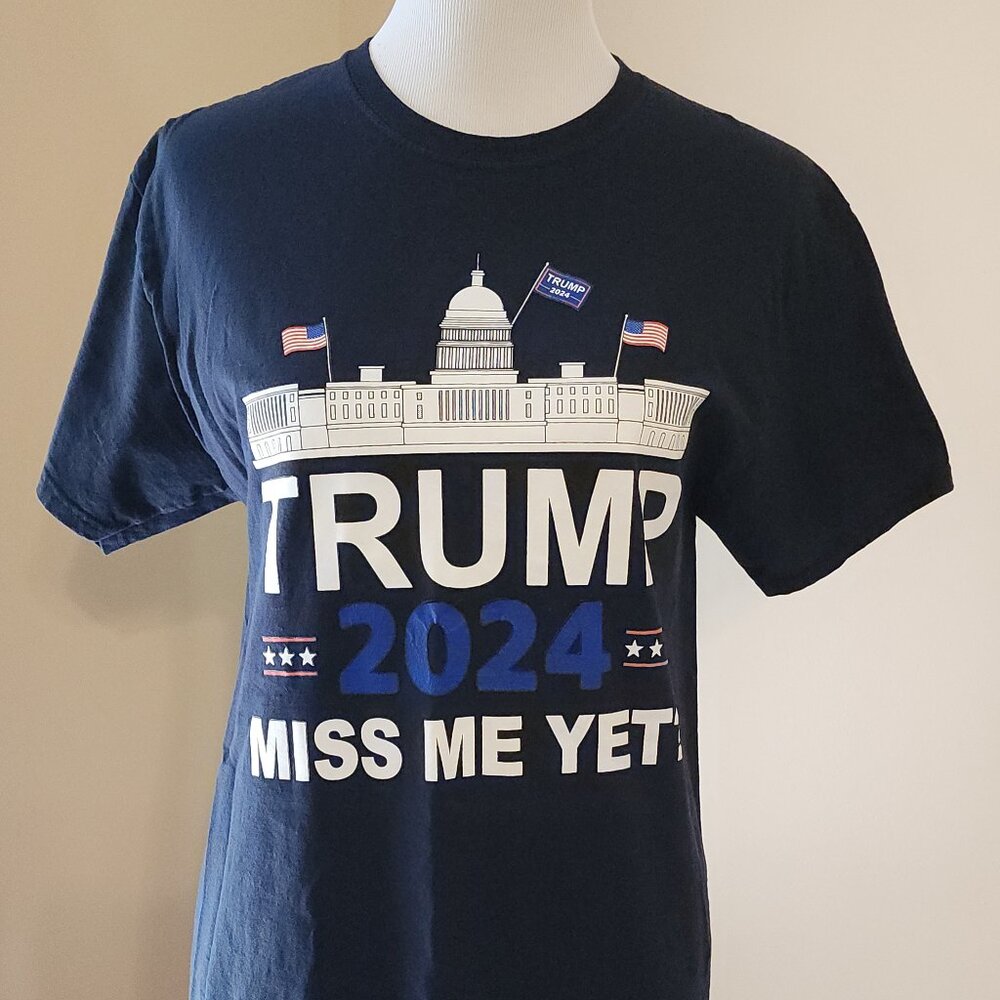 TRUMP 2024 MISS ME YET T-shirt Size Medium Unisex
